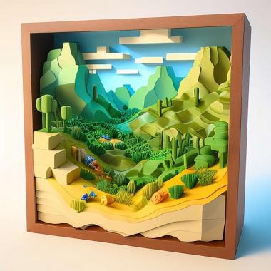 3D model LEGO Worlds game (STL)